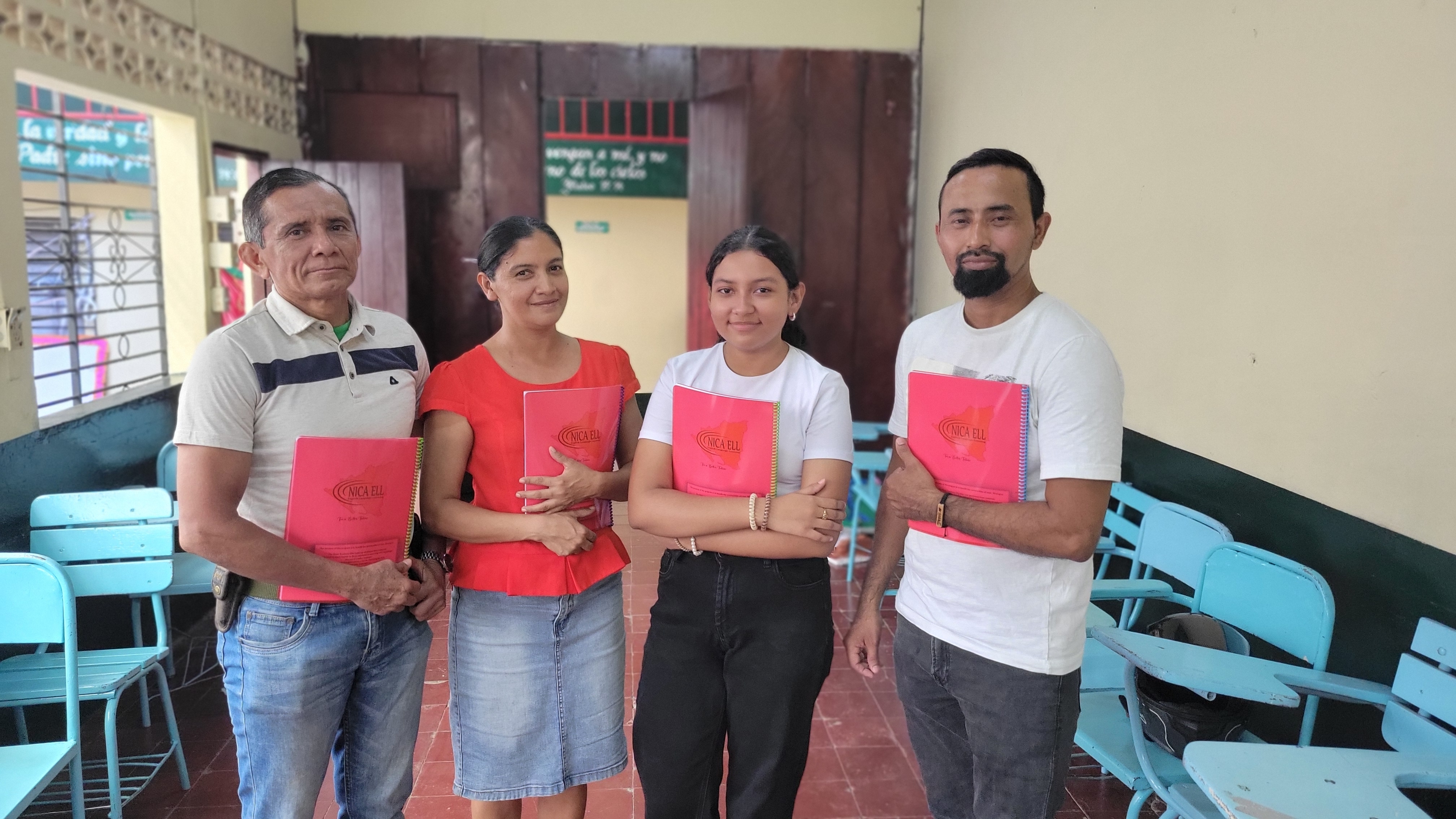 Students learning in a classroom